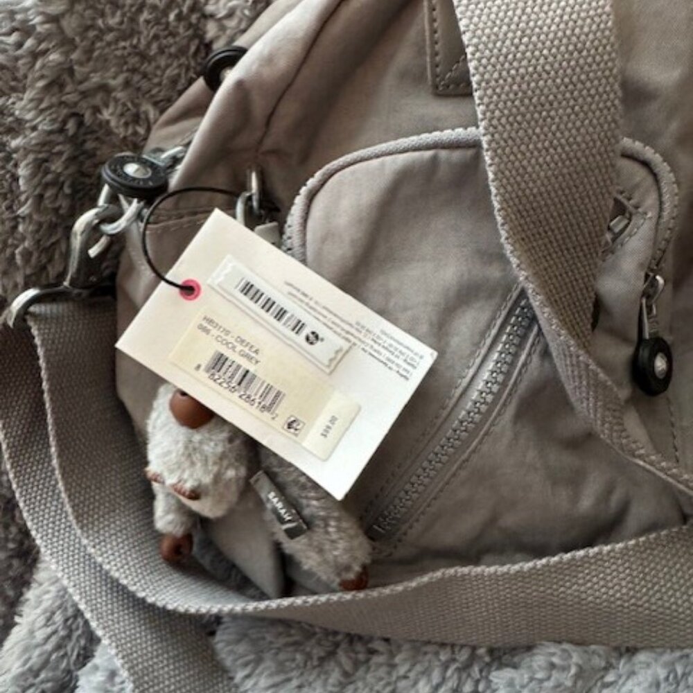 Kipling Delfea Bag in Cool Grey - New with Tags - Picture 3 of 5